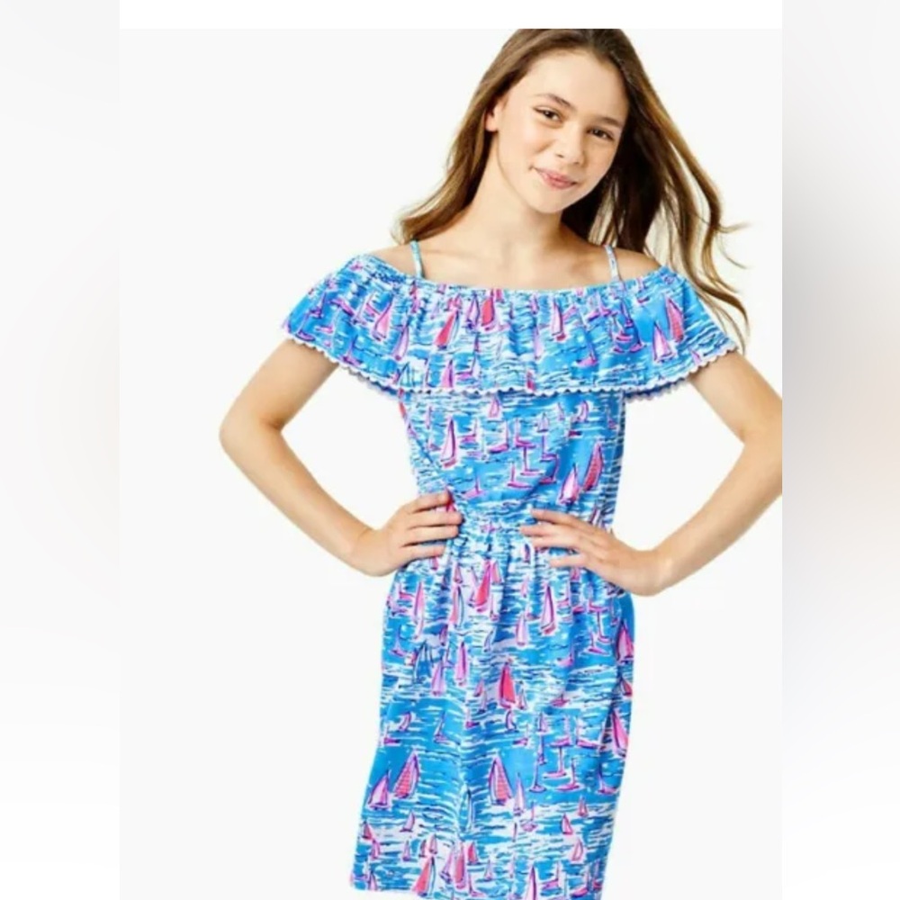 Lily Pulitzer Amaris Dress in Zanzibar Blue. New. Size 14